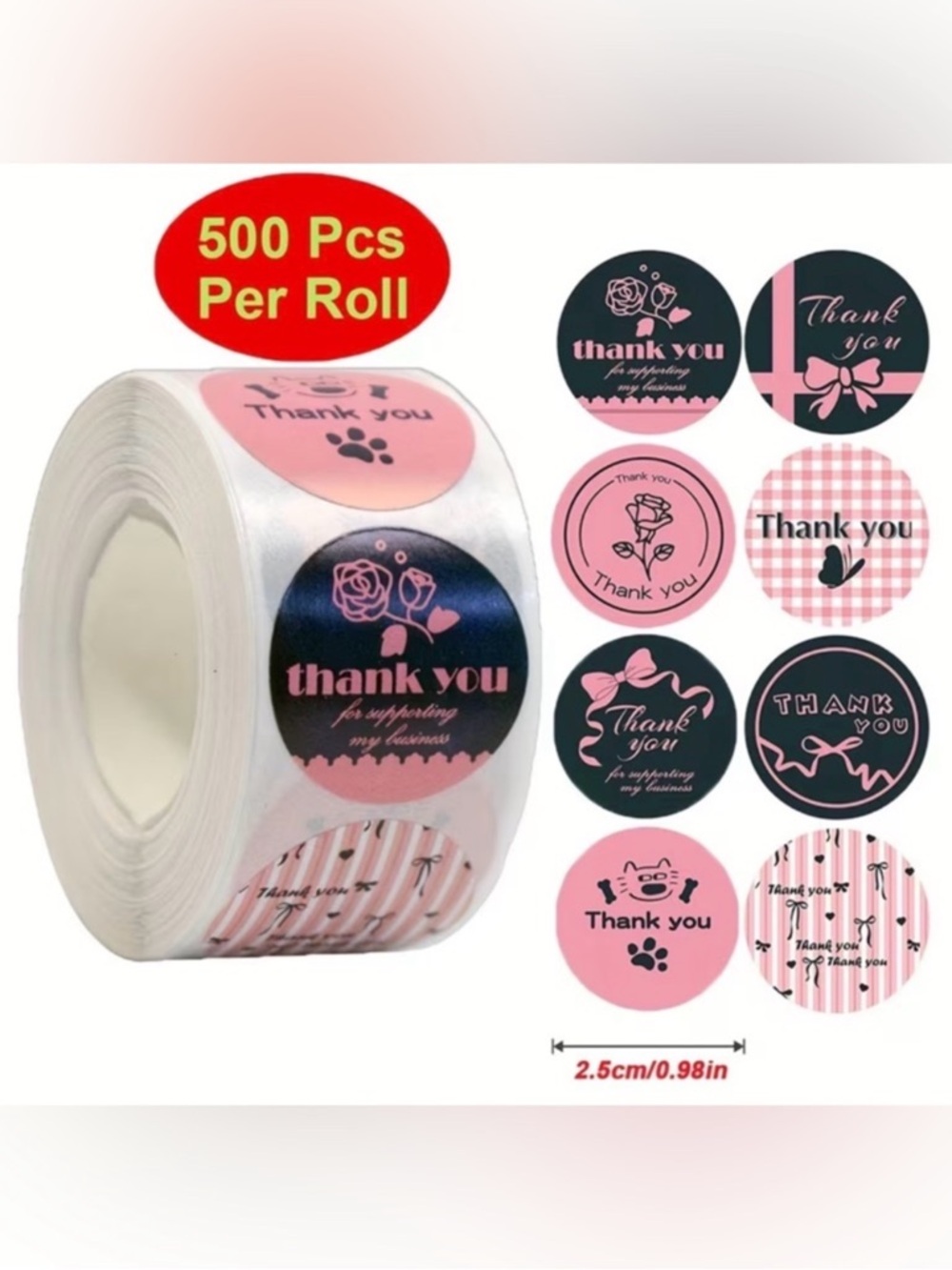 30 Large Poly Mailers, 30 Cards & 500 Stickers Bundle - Picture 11 of 13